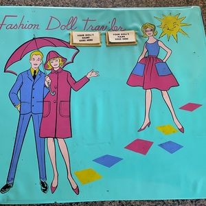 Vintage 1963 Barbie/fashion trailer doll case. Mattel.